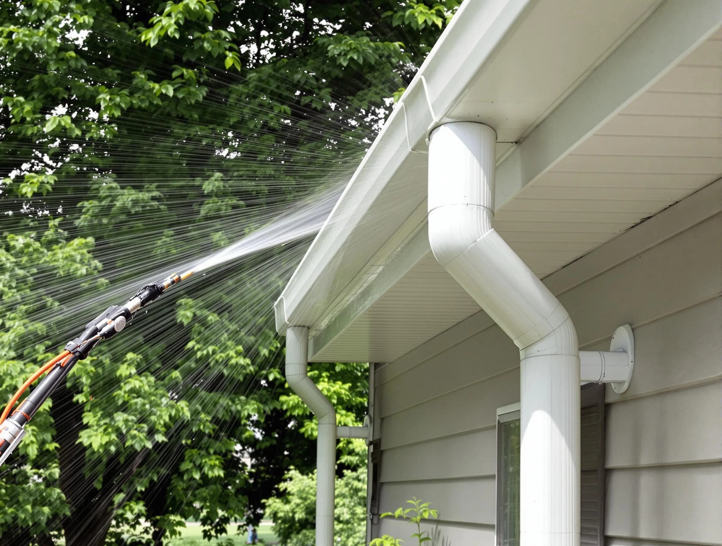 Cleared gutters by Streetsboro Roofing Company for a clean drainage system in Streetsboro, OH