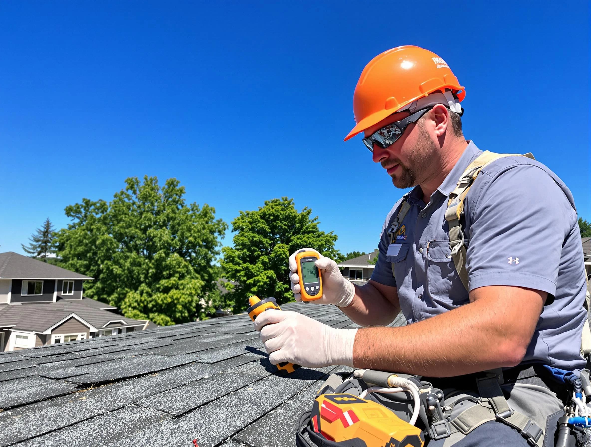 Streetsboro Roofing Company conducting a roof inspection in Streetsboro, OH