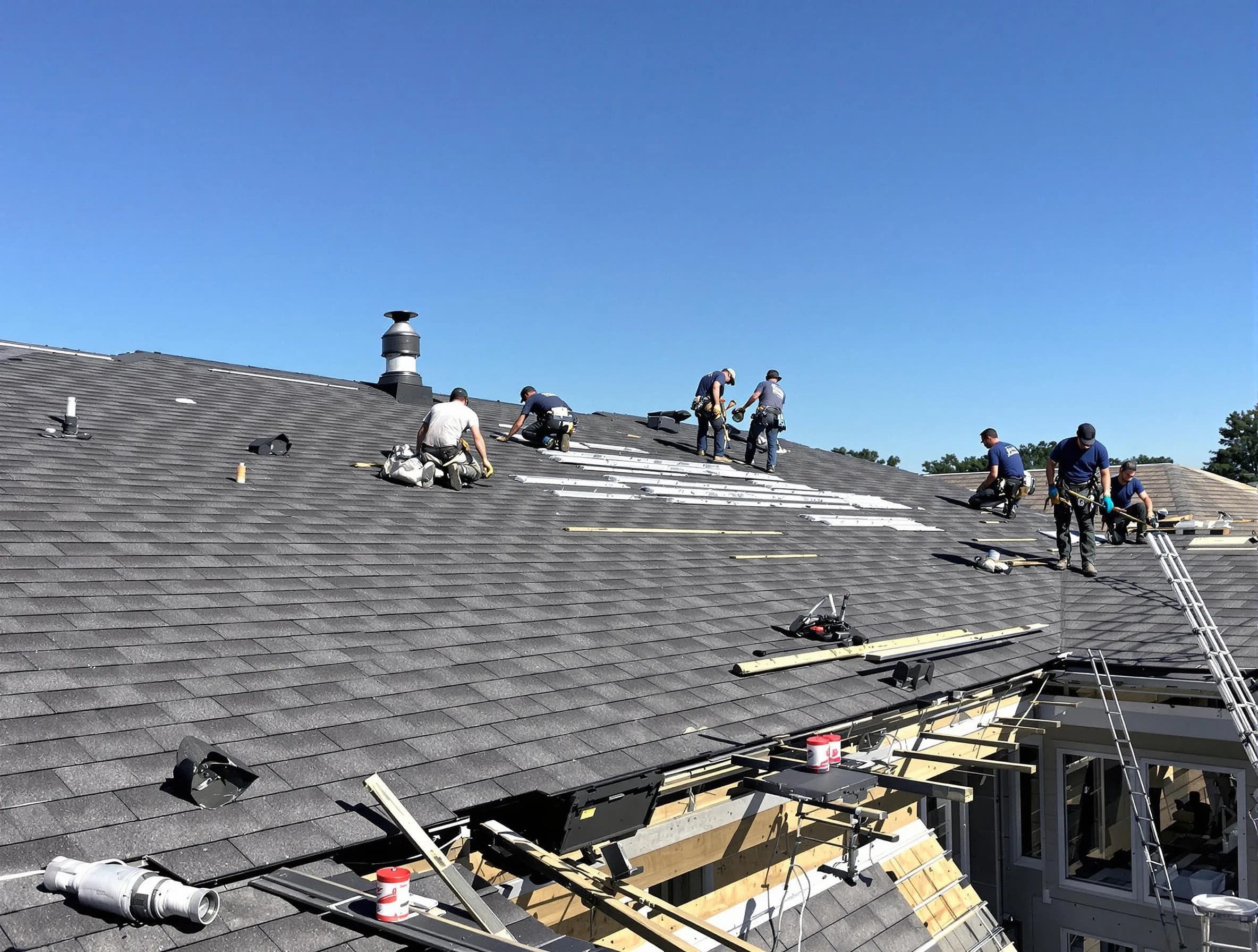 Streetsboro Roofing Company experts performing roof installation in Streetsboro, OH